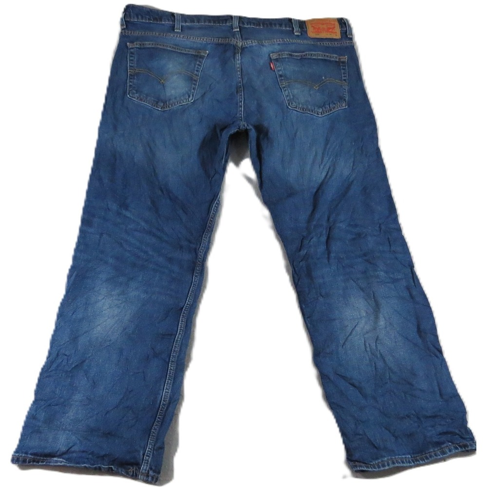 Levi's 569 Loose Straight Jeans Men 40x32 Blue Denim Mid Wash Slacker Grunge GUC